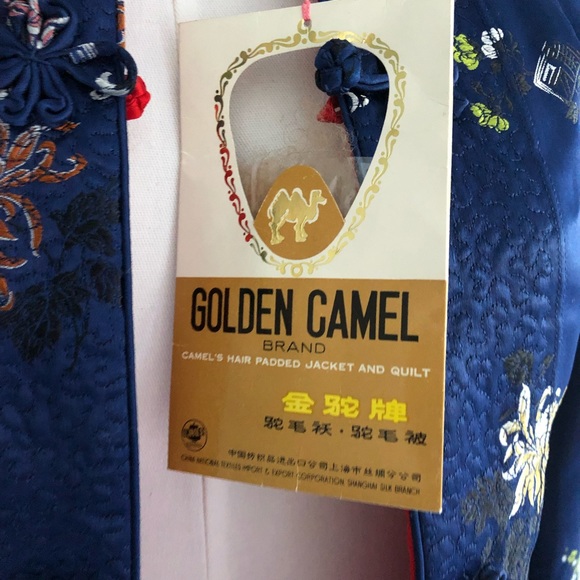 Golden Camel Brand Satin Asian Quilted Jacket NWT - Picture 4 of 8